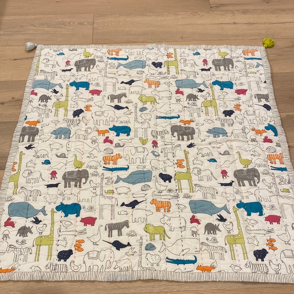 Noah’s Ark Blanket by pehr
